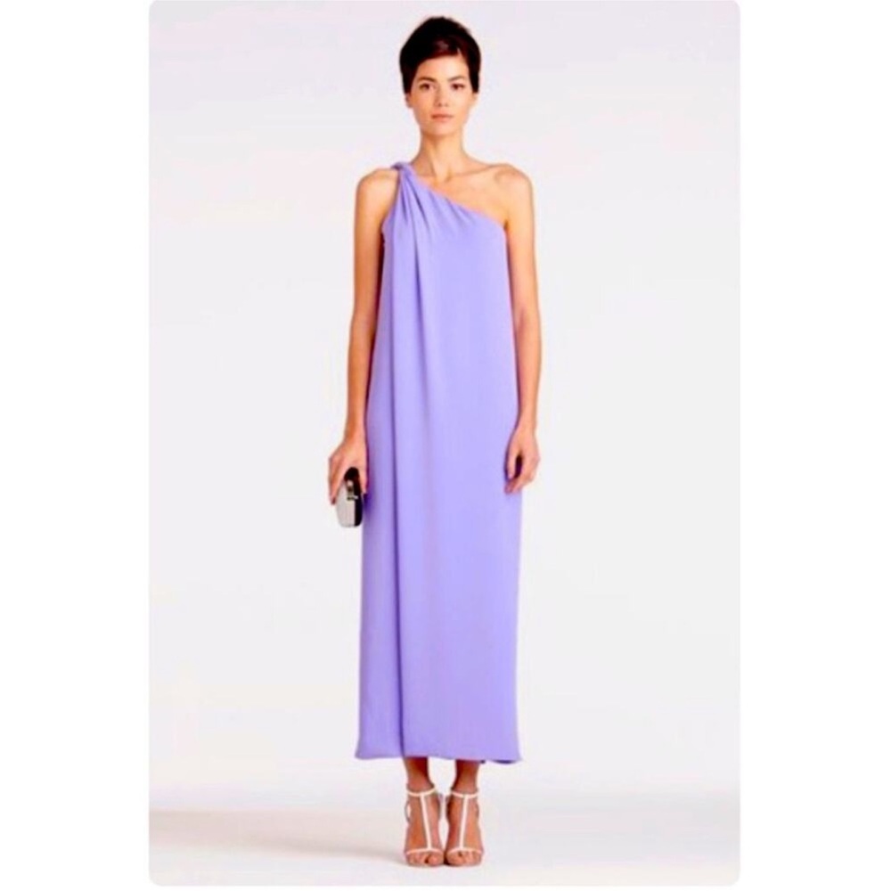 DVF Diane Von Furstenberg Liluye one-shoulder dress in Freesia (lavender) size 0